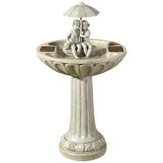 Smart Garden Wasserspiel Solar-Wasserbrunnen Vogeltränke Kinderpaar Regenschirm 84 cm Garten, (1 tlg)