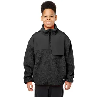 Jack Wolfskin Fleecepullover Ju Half-Zip Fleece TEEN hochschließender Kragen, mit Reißverschluss schwarz 128 EU