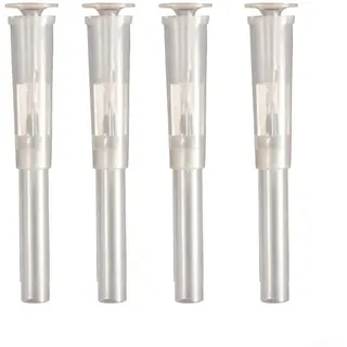 Mini-Springbrunnendüsen für Pilz-Tauchpumpen für Teich, Aquarium, Innenbereich, Garten, leise Wasserzirkulation, transparentes Harz, kompakt, transparent, 4 Stück