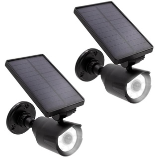Panta Safe Light Solar LED Doppelpack - 8 Hochleistungs-LEDs - bis zu 7,5 Meter Reichweite - wetterfest & robust - Abschaltfunktion - Tageslicht-Sensor