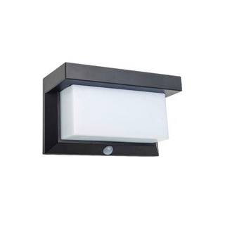 LED Solar Außenwandleuchte NV1385322 schwarz Edelstahl B/H/L: ca. 9x12x20 cm - schwarz