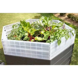 GARANTIA Hochbeet Ergo Turbo XL 145 x 125 x 75 cm Stone