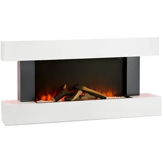 Klarstein Elektrokamin, Elektro Heizungen für Wohnzimmer & Innenräume, Elektrischer Kamin mit LED Flammen, Kamin mit Fernbedienung, Elekrokamin, App-Funktion Temperaturregelung, Heizung 2000 W