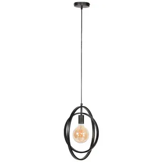Liadomo Pendelleuchte Houston, ohne Leuchtmittel, Hängelampe im rustikalen Industrial Style schwarz 40 cm x 150 cm