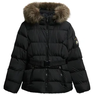 Superdry Fuji Belted Steppjacke Schwarz 36