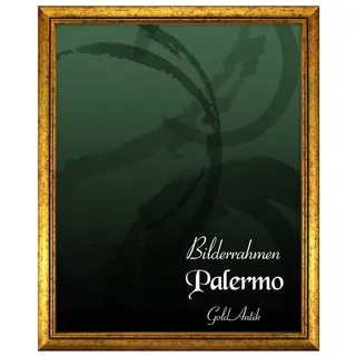 Einzelrahmen Bilderrahmen Palermo, (1 Stück), 50x75 cm, Gold, Holz goldfarben 50 cm x 75 cm
