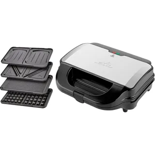 ETA Sandwichmaker 4 in 1 I Sorento I Antihaftbeschichtung für leichte Reinigung ohne Anbrennen I 900 Watt I Waffeleisen, Grill und vieles mehr