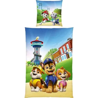 Herding Kinderbettwäsche Wendebettwäsche "Adventure Bay Crew", Renforcé, Renforcé Motiv: Paw Patrol/Tiermotive: Hund blau|bunt