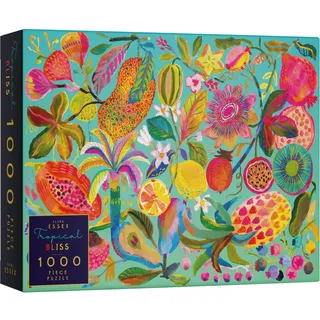 Elena Essex Puzzle - Tropische Frucht/Tropical Bliss/Puzzle 1000 Teile/Puzzle Erwachsene/Puzzel/buntes Obst Blumen Kunst/Größe 70 x 50 cm