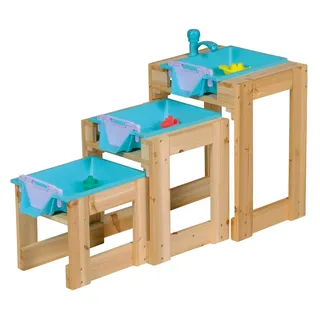 Happy People Wasser-Spieltisch 3er Set mit Schleusenfunktion