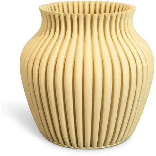 Speaking matte Vase 3D Curve aus Kunststoff desert sand