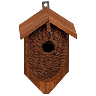esschert design Nistkasten »Nestbeutel für den Zaunkönig Kokos Brutkasten Vogelhaus Nistkasten 15x10x26cm« braun