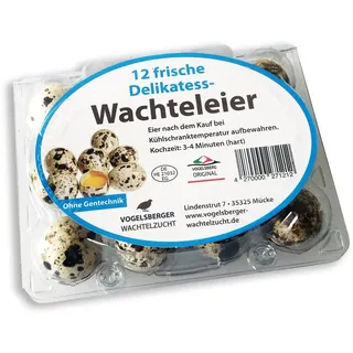 Delikatess Wachteleier Speiseeier 12 Stück