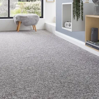 Andiamo Teppichboden ANDIAMO "Gambia, Feinschlinge, Gesamthöhe 7,2 mm, Luxusklasse LC1", braun (braun, grau), B:500cm L:400cm, Kunstfaser, Teppiche, meliert, Breite 400 cm oder 500 cm, strapazierfähig, pflegeleicht