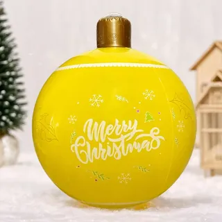Groß Weihnachtskugeln Deko, Aufblasbar Kugeln Weihnachtsdeko Weihnachten Ball, Wasserdicht Weihnachtskugel Ornamente für Hochzeit Party (B)
