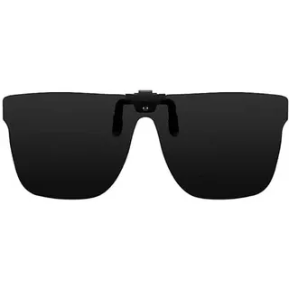 YsRoad Sonnenbrille Aufsatz Clip - UV400-Schutz | Polarisationsbrille Clip für Brillenträge | Sport nachtfahrbrille |Schwarz