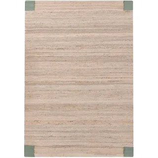 Beliani AMRAVATI Juteteppich 160 x 230 cm Beige/Grün