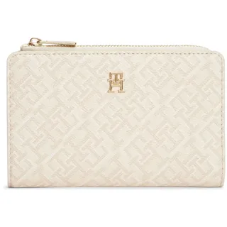 Tommy Hilfiger TH ICON BIFOLD WALLET MONOPLAY Damen Geldbörse beige