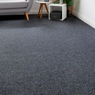ANDIAMO Teppichboden "Nadelvlies Invita" Teppiche melierte Optik, Breite 200 cm oder 400 cm, robust & strapazierfähig Gr. B/L: 200 cm x 200 cm, 5 mm, 1 St., grau (anthrazit) Teppichboden