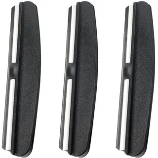 3 Stück Schleifhilfe 15 Grad,Schleifhilfe Messer Schwarz,Langlebiger Tragbarer Simple Ersatz,Messerschärfer Winkelführung,Handwerkzeug Schleifen,Schleifstein,Schärfhilfe für Küchen Schärfen