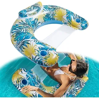 Schwimmhilfe Für Erwachsene, 4-in-1-luftmatratze, Tragbare Wasserhängematte, Aufblasbarer Stuhl, Handbetriebenes Strandspielzeug