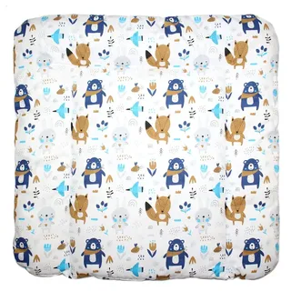 Primawela Wickelauflage Baby Wickeltischauflage Auflage für Wickeltisch blau 50 cm