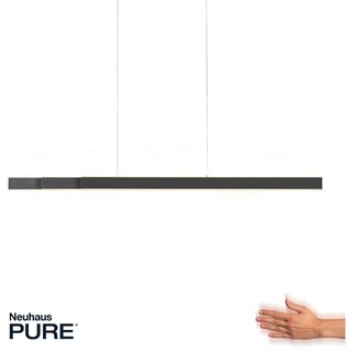 Paul Neuhaus LED Pendelleuchte Pure-Lume, Höhenverstellung, ausziehbar, Sensordimmer, Memory-Funktion, CCT-Farbtemperatursteuerung, LED fest integriert, Kaltweiß, Warmweiß, Up-/Downlight, modern-minimalistisch, in Alu oder Schwarz schwarz