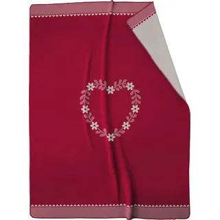 Biederlack Heart-Warming Kuscheldecke 150 x 200 cm Rot