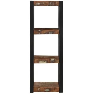 Maison Exclusive - Wandregal Mehrfarbig 35x35x100 Cm Altholz Mass