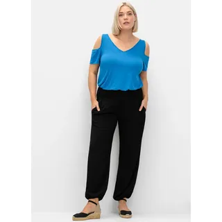 sheego T-Shirt in kobaltblau | Gr.: 48/50