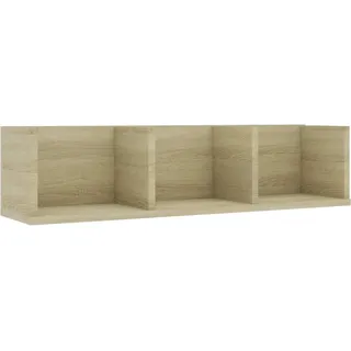 vidaXL CD-Wandregal 75 x 18 x 18 cm Beige