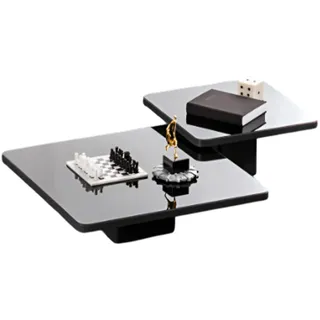aea Moderner Couchtisch Schwarz Metall 100 x 27 cm