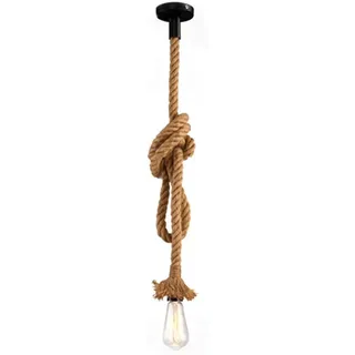 Vecys Kronleuchter Anhänger Neuheit Seil, Vintage Loft Kronleuchter Hängeleuchte Lampe Seil Hängelampe Deckenleuchte, Lichter Hängelampe Landhausstil 250 cm