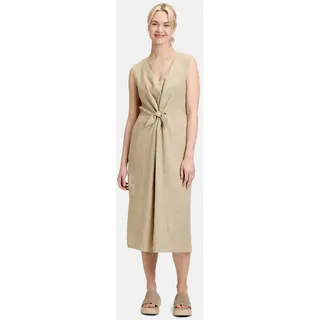 Cartoon Leinenkleid mit Cut-Outs Grau 40