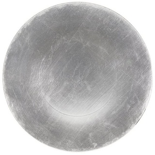Neuetischkultur Platzteller Platzteller Ø 33 cm, Stück, 1-tlg., Platzset Untersetzer Dekoteller Weihnachtsteller silberfarben
