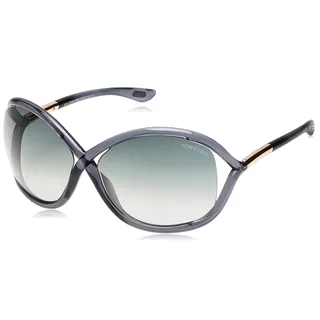 Tom Ford Damen FT0009 0B5 64 Sonnenbrille, Schwarz (Color) - 64 (XL)