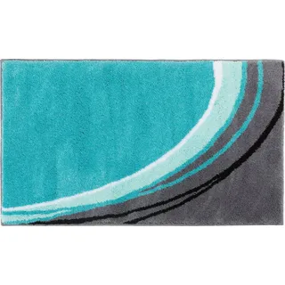 Erwin Müller Badematte Badematte "Mykonos", Höhe 20 mm, eckig, Grafik/gemustert grün eckig | 50 cm x 80 cm x 20 mm