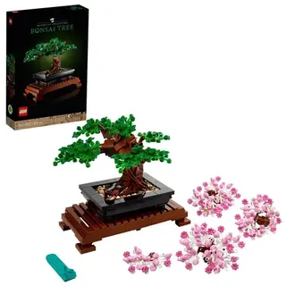 LEGO Icons 10281 Bonsai Baum, Kunstpflanzen-Set für Erwachsene, Deko