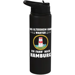 Hamburger Souvenir Nordsee Stadt Hamburg Stainless Steel Insulated Water Bottle
