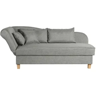 Max Winzer Recamiere Flachgewebe 1-Sitzer Grau