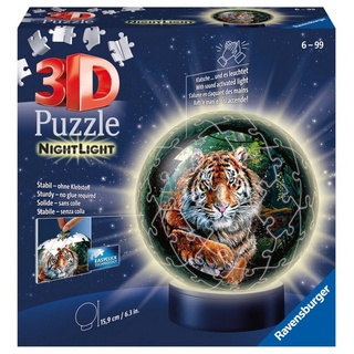 Ravensburger Puzzle »Ravensburger 3D Puzzle 11248 - Nachtlicht Puzzle-Ball Raubkatzen -...«, Puzzleteile