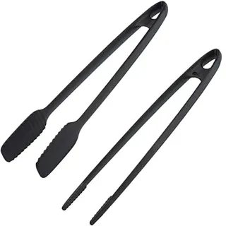 Westmark Brat-/Servierpinzette und Grillzange Set 2-tlg. Kunststoff 29 und 33 cm Schwarz