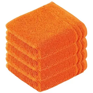 Vossen Gästehandtücher 4er Pack Gästetuch 30 x 50 cm Calypso feeling, Frottier (Spar-Set, 4-St) orange