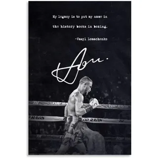 ASDQA Vasyl Lomachenko Box-Poster, dekoratives Gemälde, Leinwand, Wandkunst, Wohnzimmer, Poster, Schlafzimmer, Gemälde, 60 x 90 cm