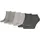 Sneakersocken 3er Pack Grau 43-46
