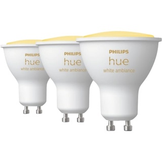 Philips Hue, Leuchtmittel, White Ambiance (GU10, 5.70 W, 350 lm, 3 x, G)