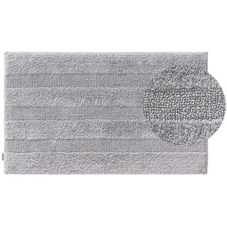 Badematte Ilka Hellgrau 50x80 cm - Badteppich für Badezimmer - benuta Nest