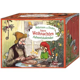Oetinger Pettersson und Findus feiern Weihnachten. Adventskalender