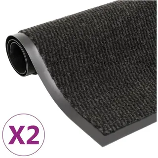 vidaXL Schmutzfangmatte 120 x 180 cm Schwarz