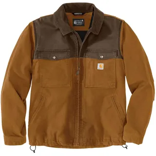 Carhartt Montana Rugged Flex, Textiljacke - Hellbraun/Dunkelbraun - M